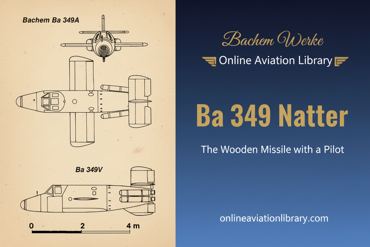 Bachem Ba 349 Natter: The Wooden Missile with a Pilot