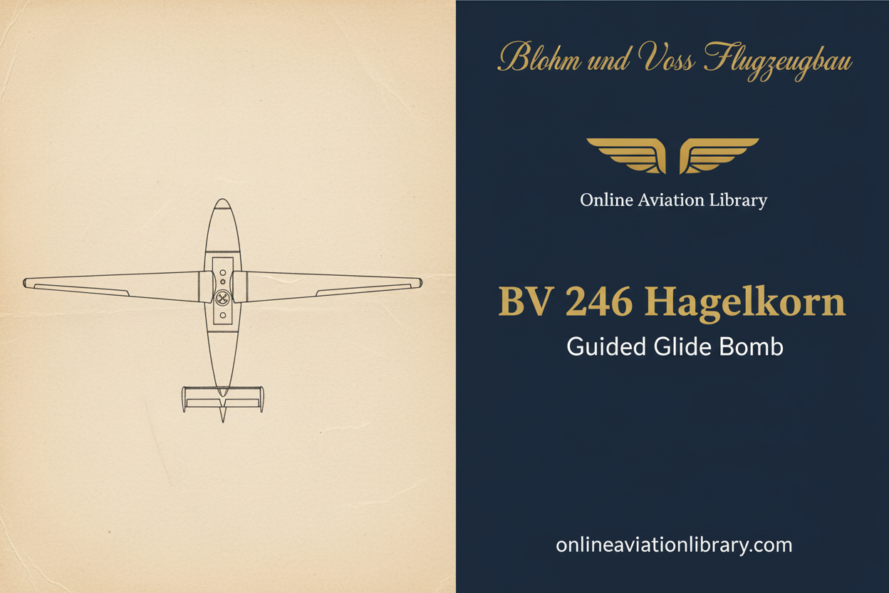 Blohm & Voss BV 246 Hagelkorn: Guided Glide Bomb