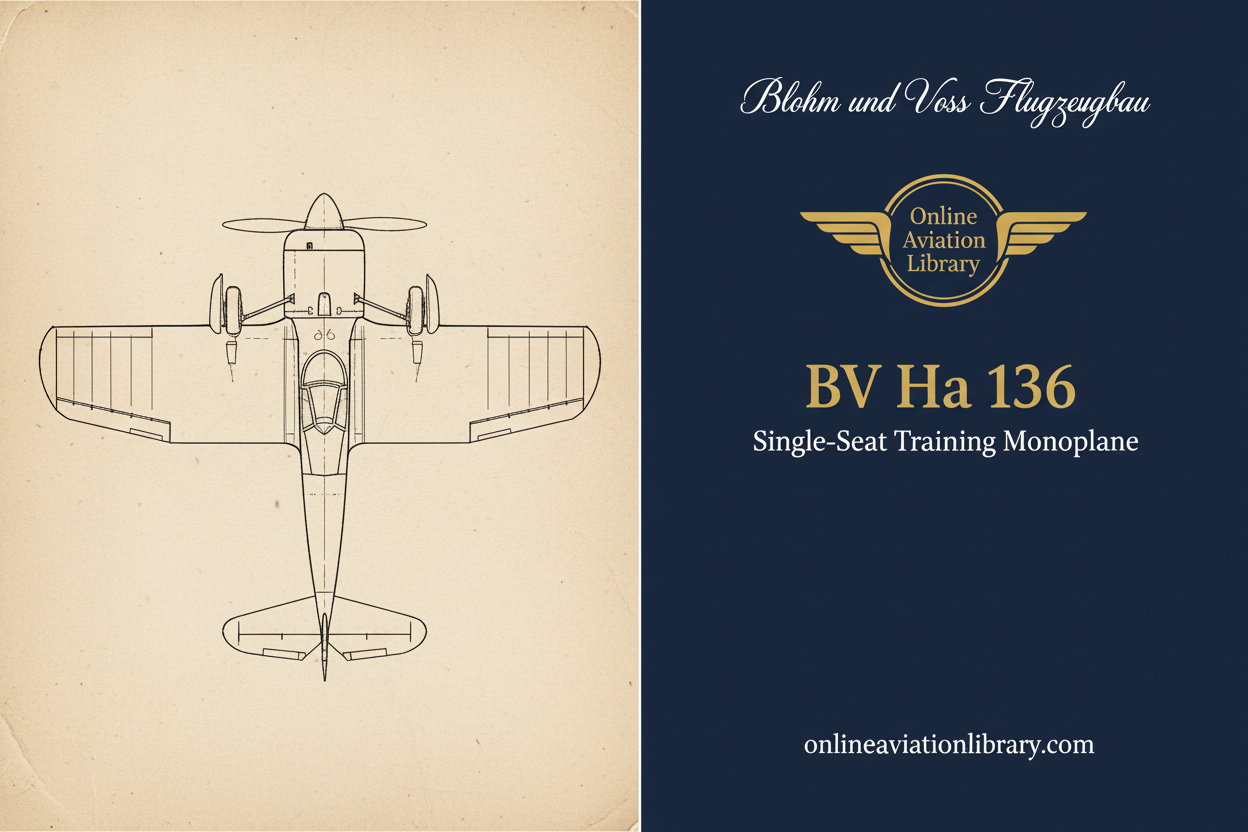 Blohm & Voss Ha 136: Richard Vogt's First Project
