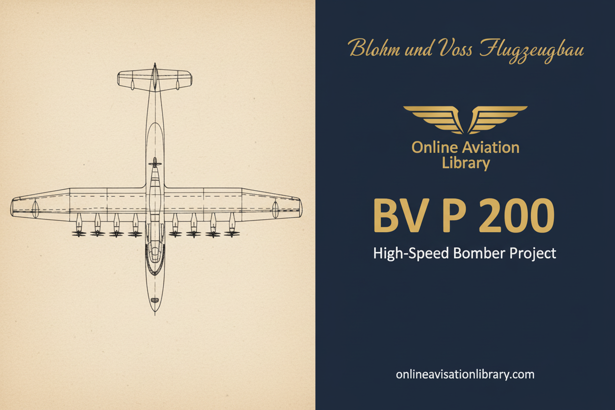 Blohm & Voss BV P 200: High-Speed Bomber Project