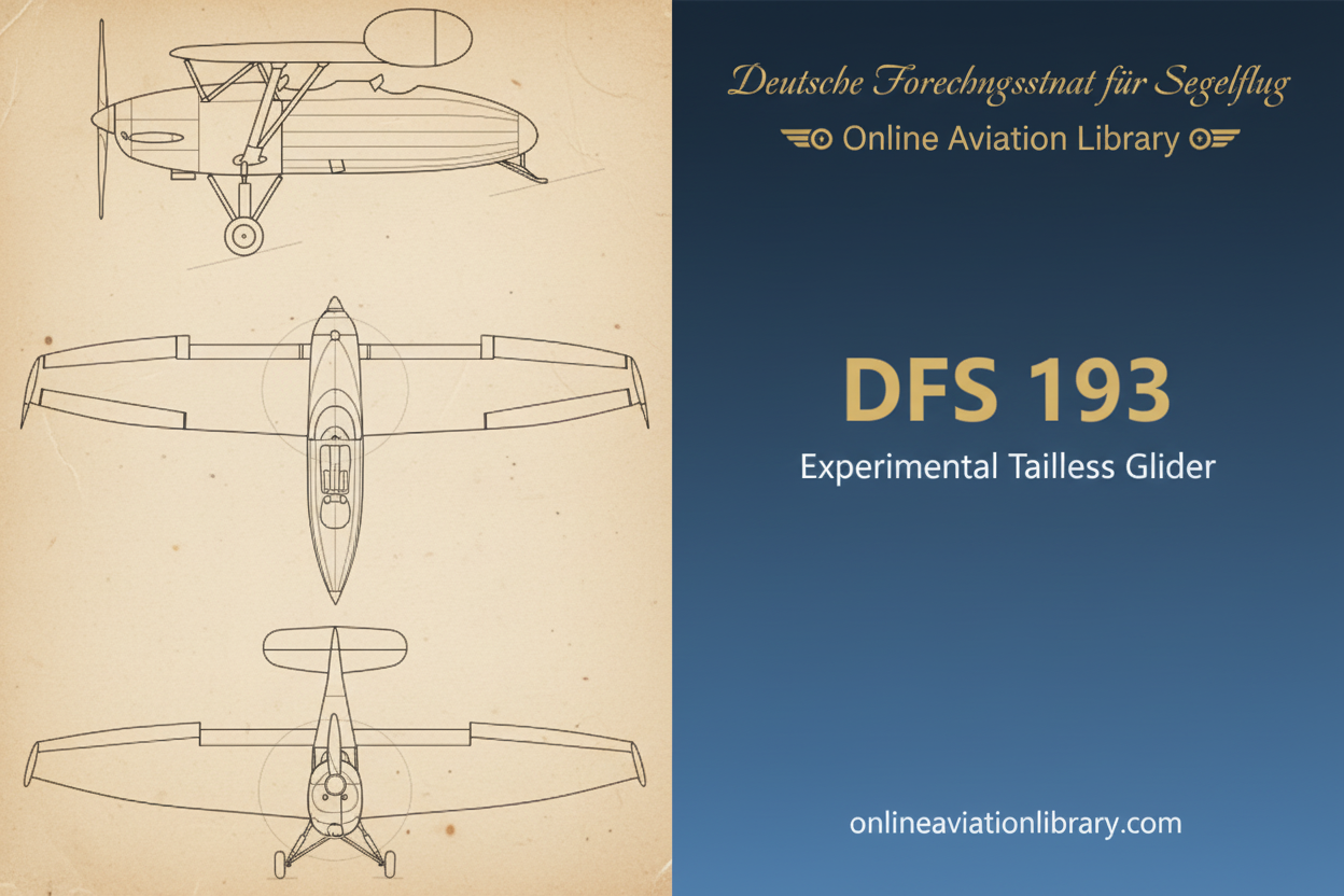 DFS 193: The Experimental Tailless Glider That Shaped Rocket Fighter Development