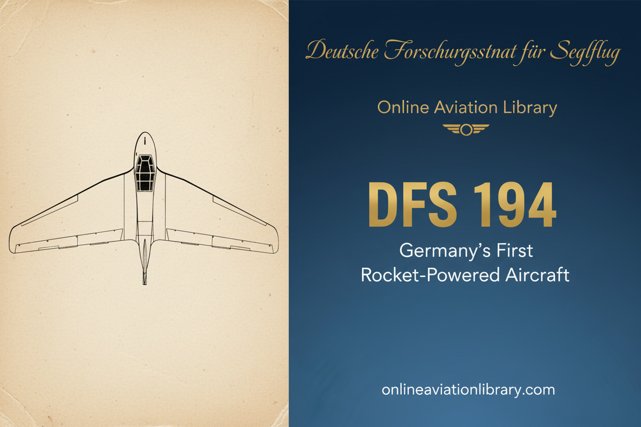 DFS 194: Germany's Pioneering Rocket-Powered Research Aircraft