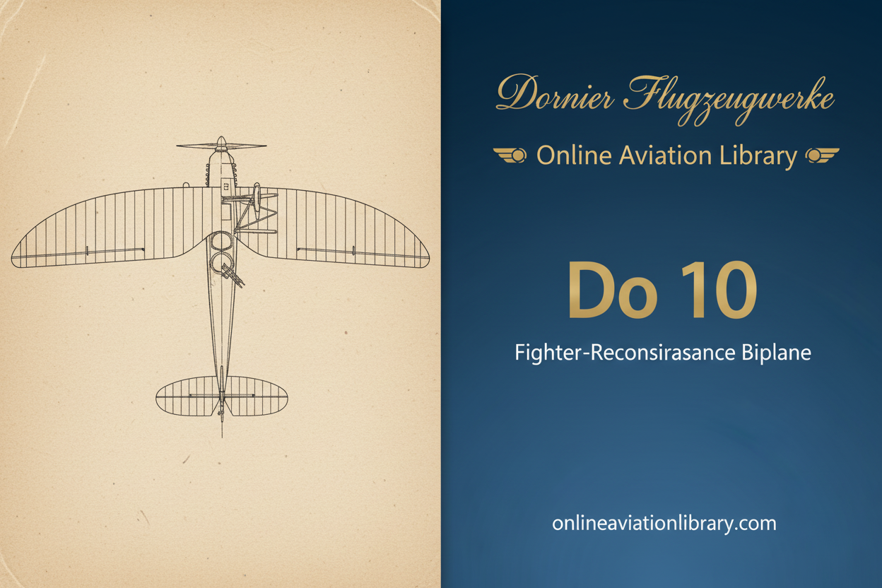 Dornier Do 10 - Fighter-Reconnaissance Biplane
