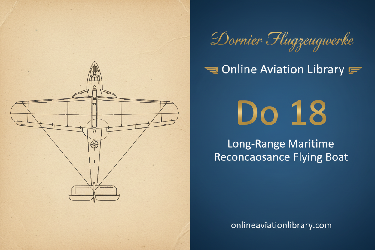 Dornier Do 18: Long-Range Maritime Reconnaissance Flying Boat