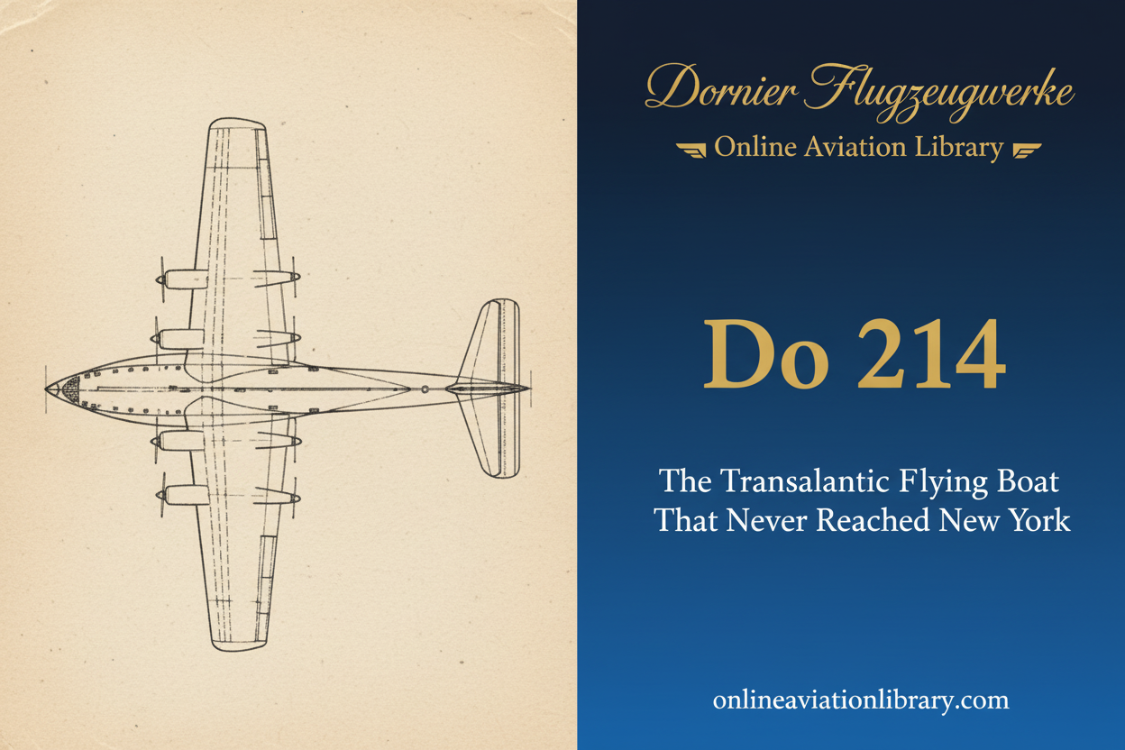 Dornier Do 214 – The Transatlantic Flying Boat That Never Reached New York