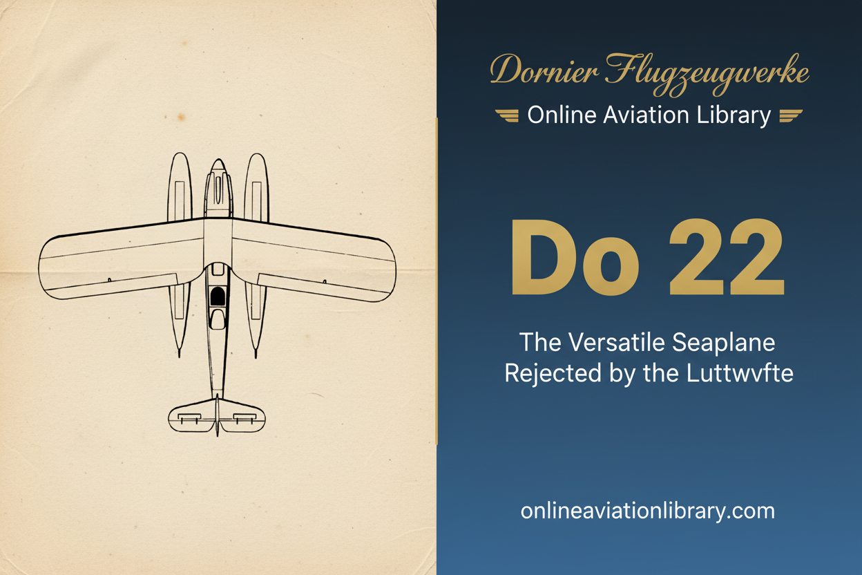 Dornier Do 22: The Versatile Seaplane Rejected by the Luftwaffe
