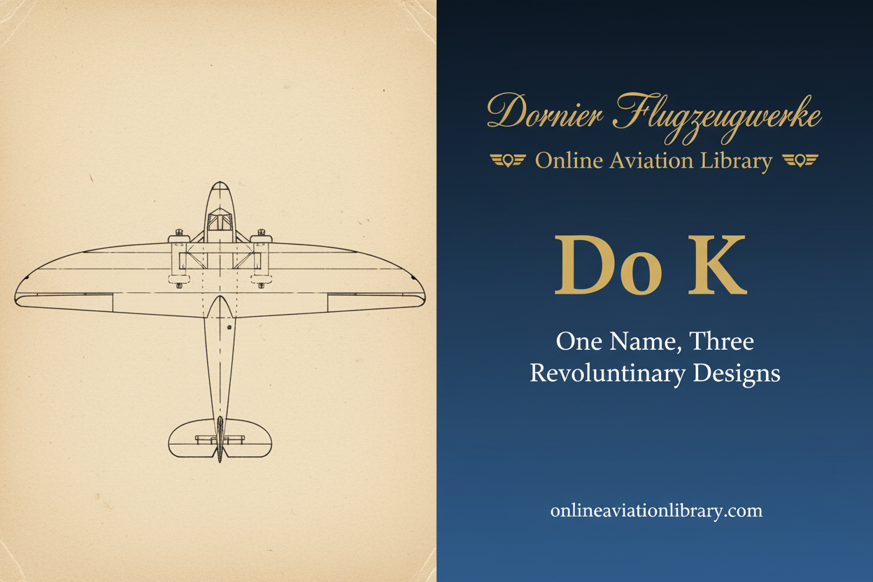 Dornier Do K: One Name, Three Revolutionary Designs