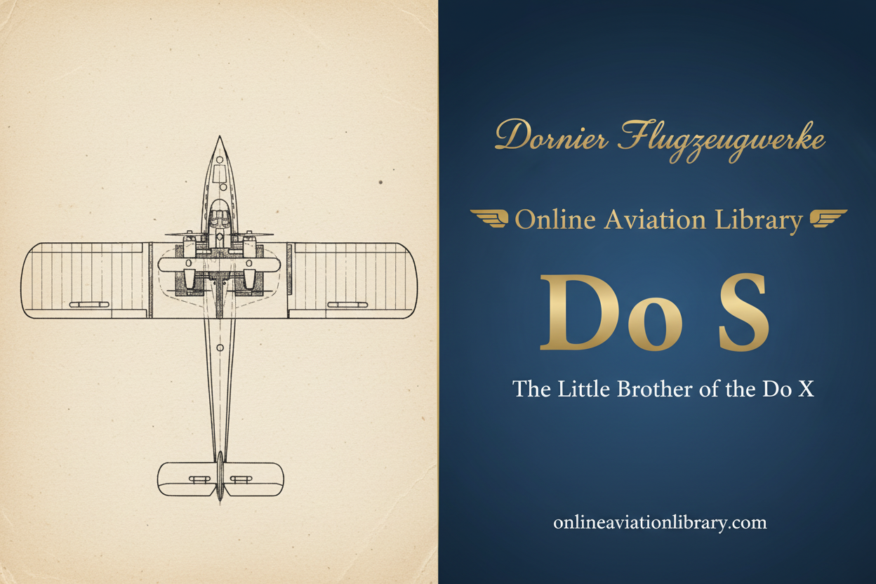 Dornier Do S – The Little Brother of the Do X That Flew Over the Seine
