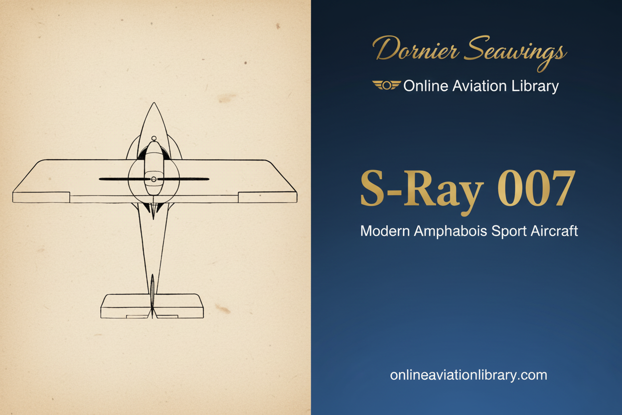 Dornier S-Ray 007 – The Modern Heir to the Libelle and Its Limitations