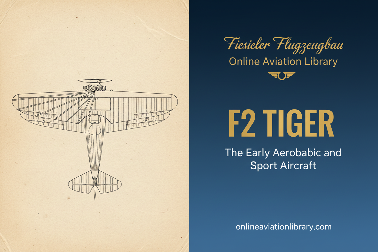 Fieseler F2 Tiger: The Early Aerobatic and Sport Aircraft