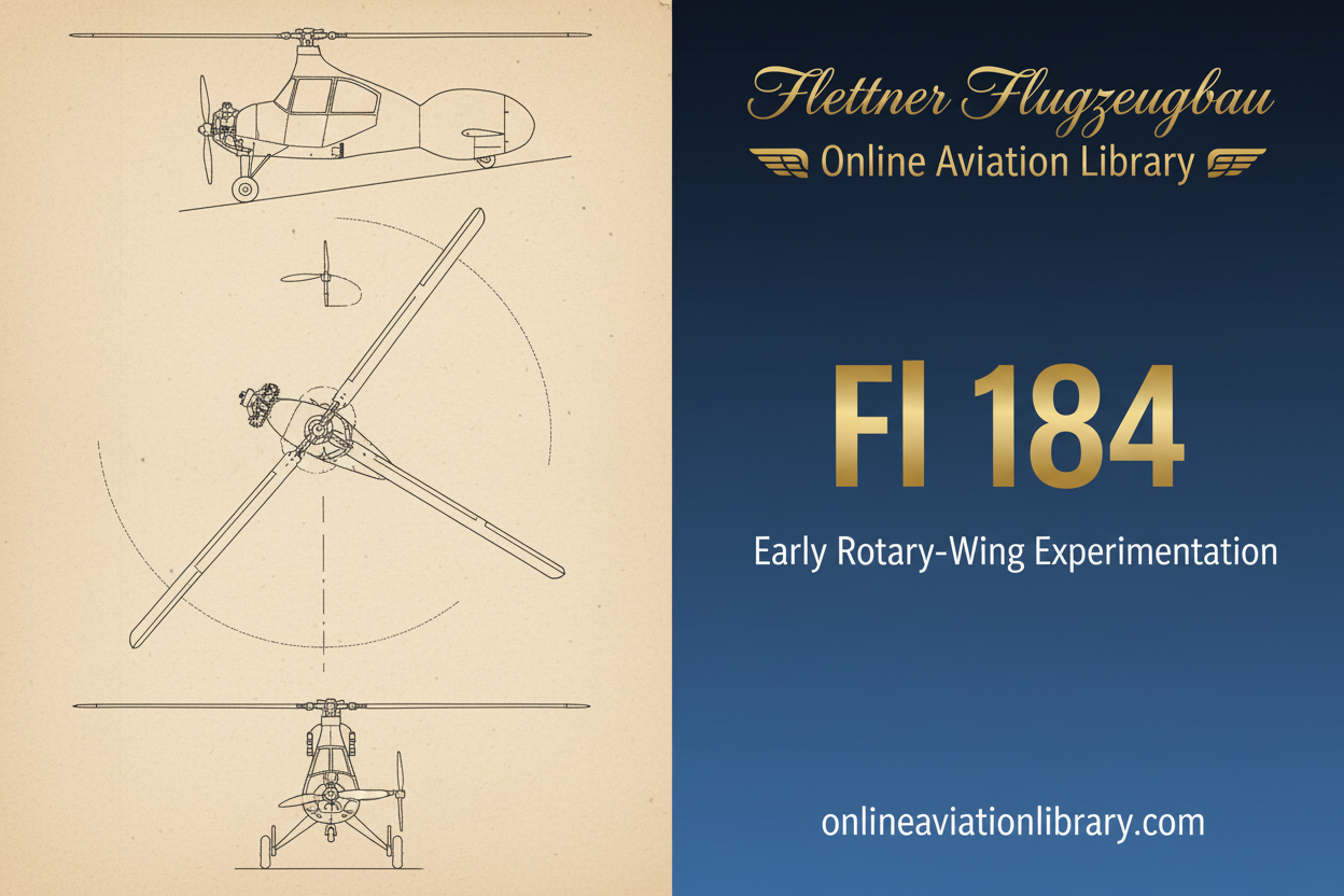 Flettner Fl 184: Early Rotary-Wing Experimentation