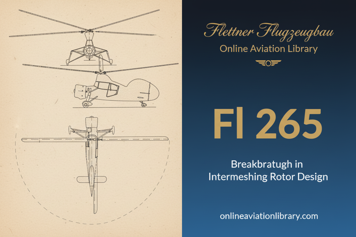 Flettner Fl 265: Breakthrough in Intermeshing Rotor Design