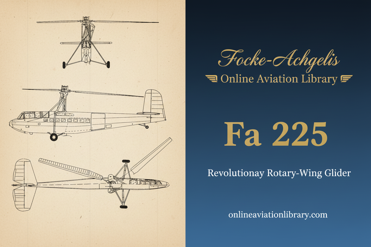 Focke-Achgelis Fa 225: Revolutionary Rotary-Wing Glider