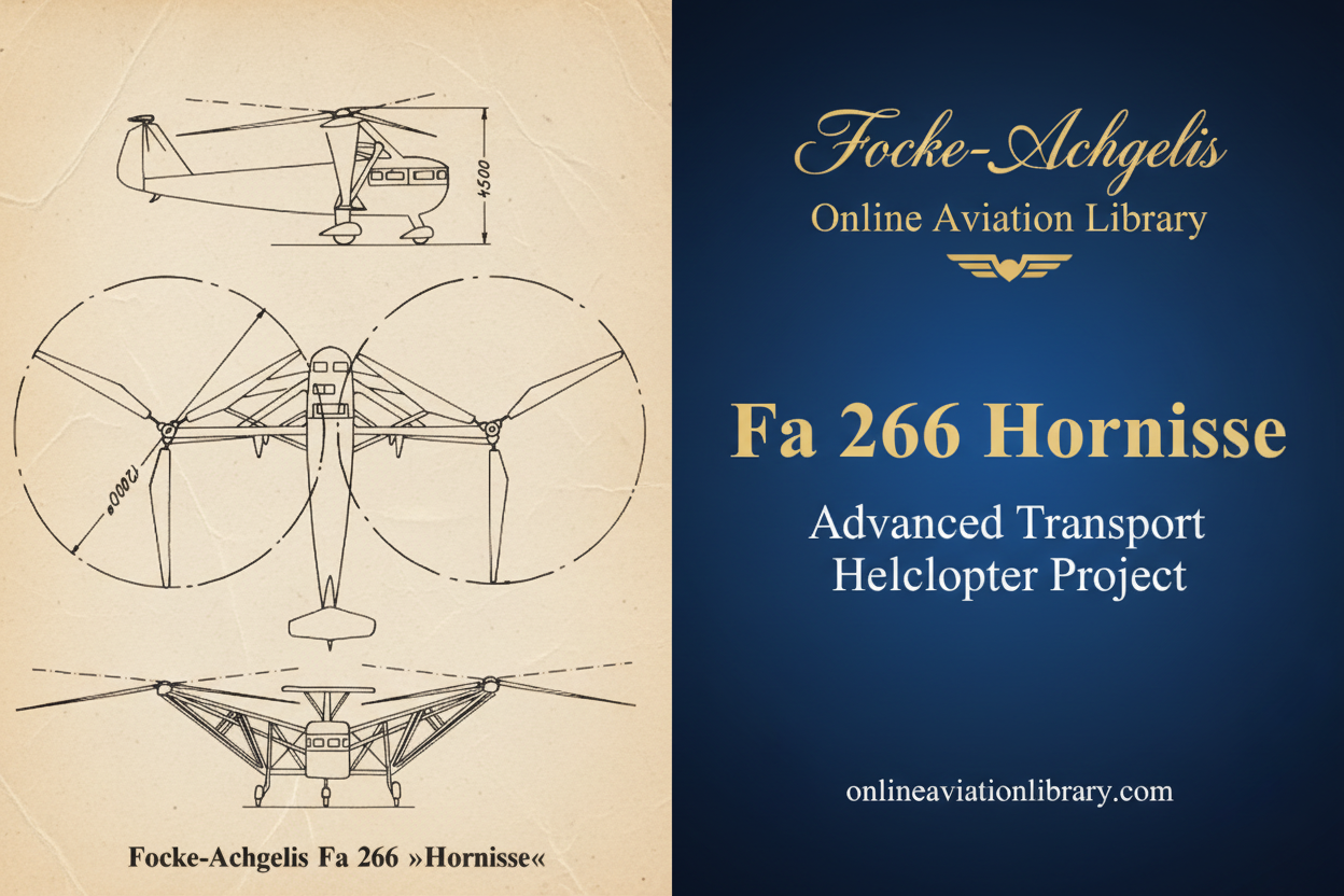Focke-Achgelis Fa 266 Hornisse: Advanced Transport Helicopter Project