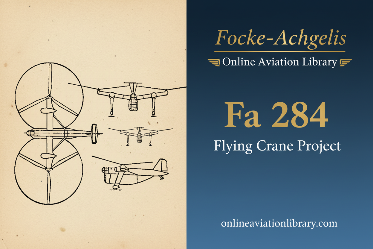 Focke-Achgelis Fa 284: Flying Crane Helicopter Project