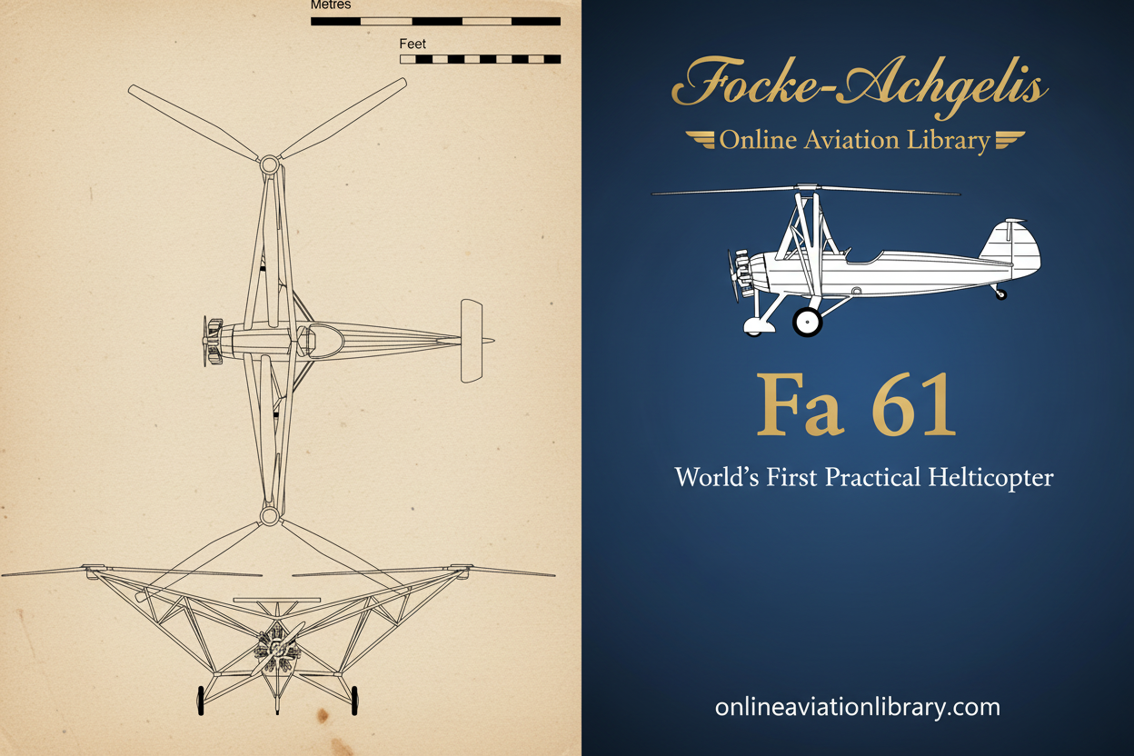 Focke-Achgelis Fa 61: The World's First Practical Helicopter