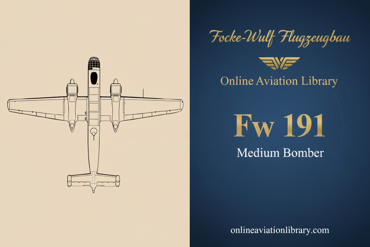 Focke-Wulf Fw 191: The German Bomber That Failed the Bomber B Test