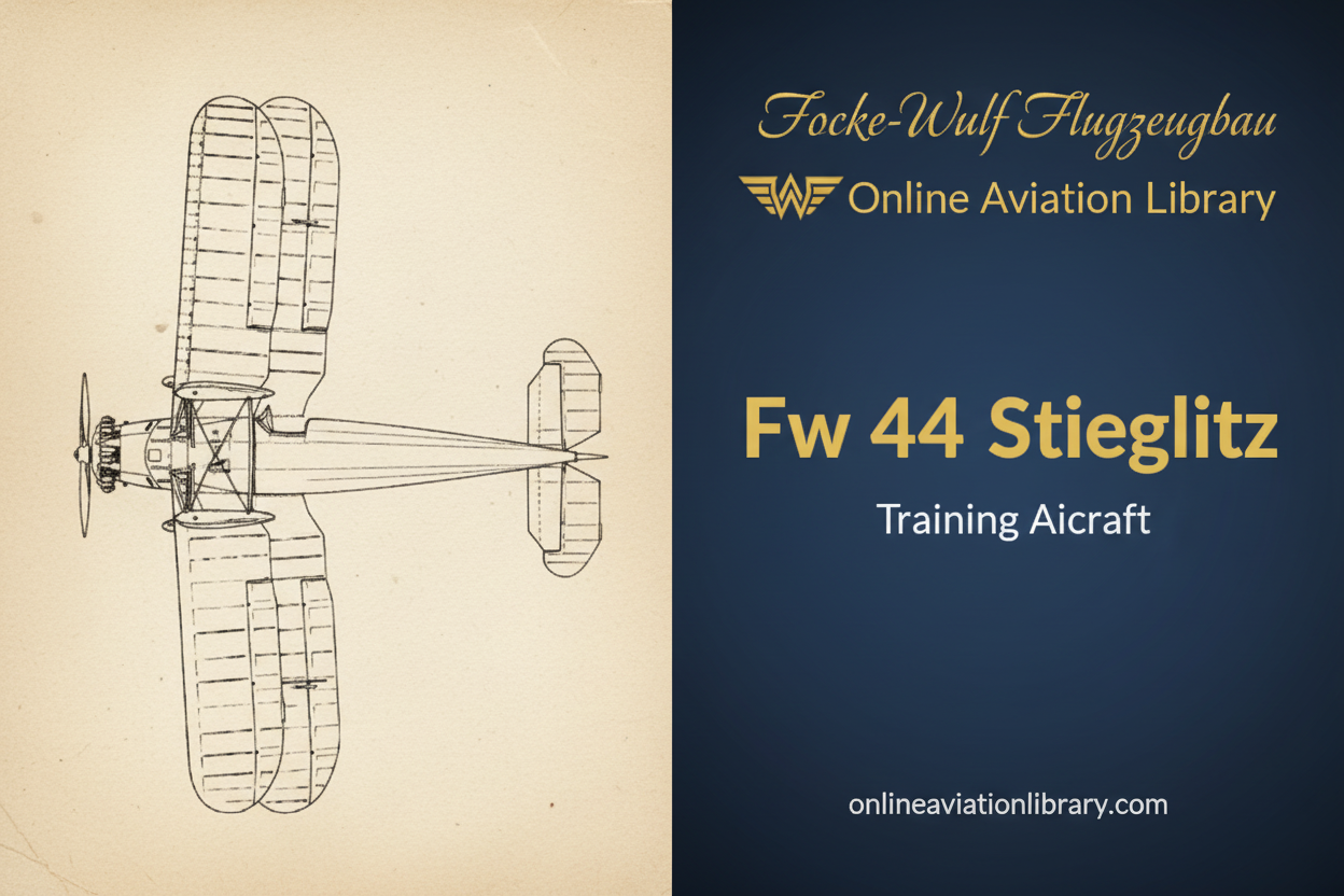 Focke-Wulf Fw 44 Stieglitz: The Goldfinch That Trained Generations
