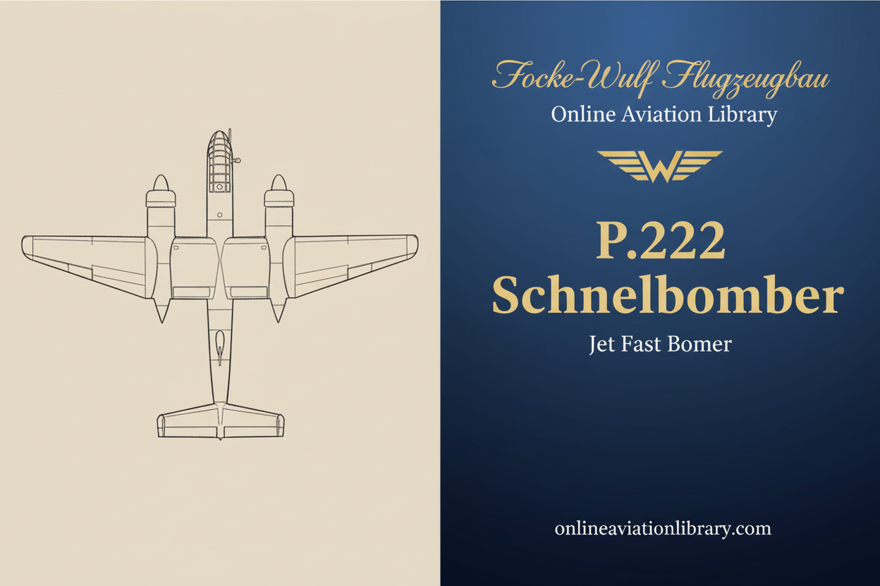 Focke-Wulf P.222 Schnellbomber: A Top Secret German Bomber Design