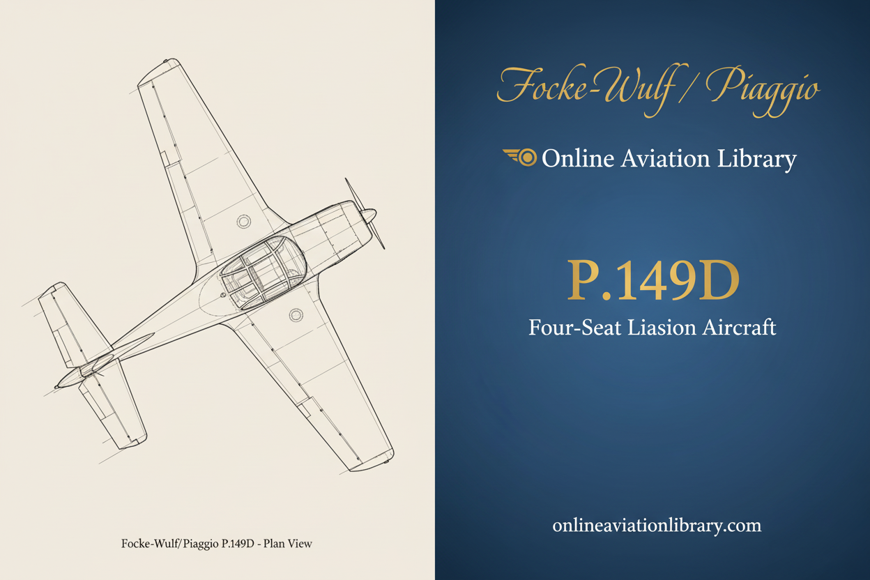 Focke-Wulf/Piaggio P.149D: The Four-Seat Liaison Aircraft
