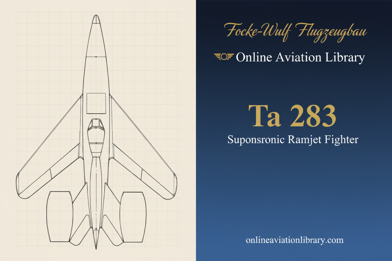 Focke-Wulf Ta 283: The Supersonic Fighter That Never Flew