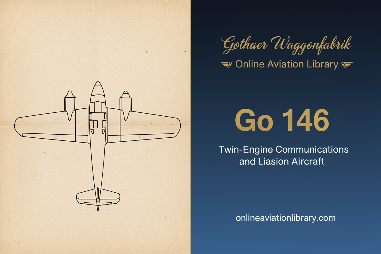 Gotha Go 146 - Twin-Engine Communications and Liaison Aircraft
