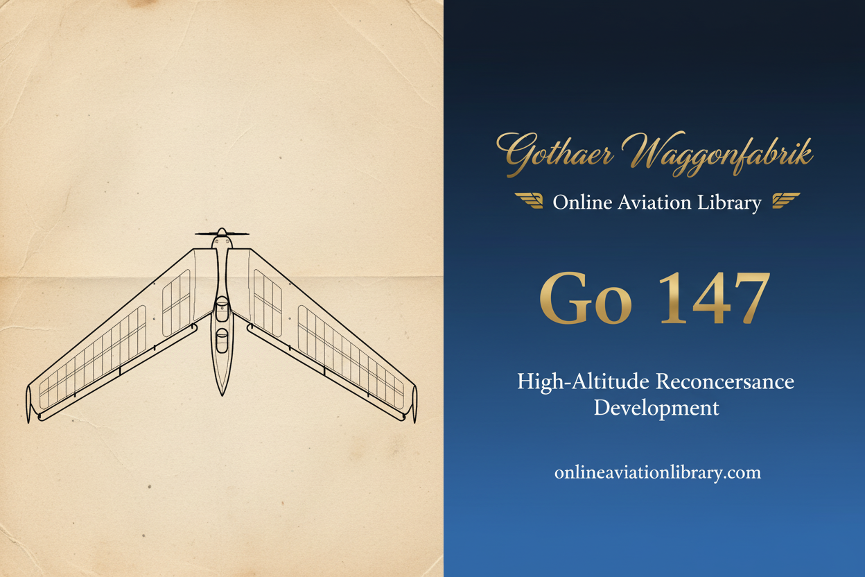 Gotha Go 147 - High-Altitude Reconnaissance Development
