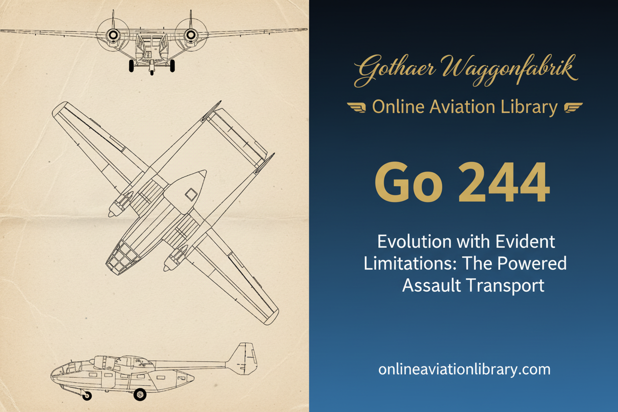 Gotha Go 244 - Evolution with Evident Limitations: The Powered Assault Transport