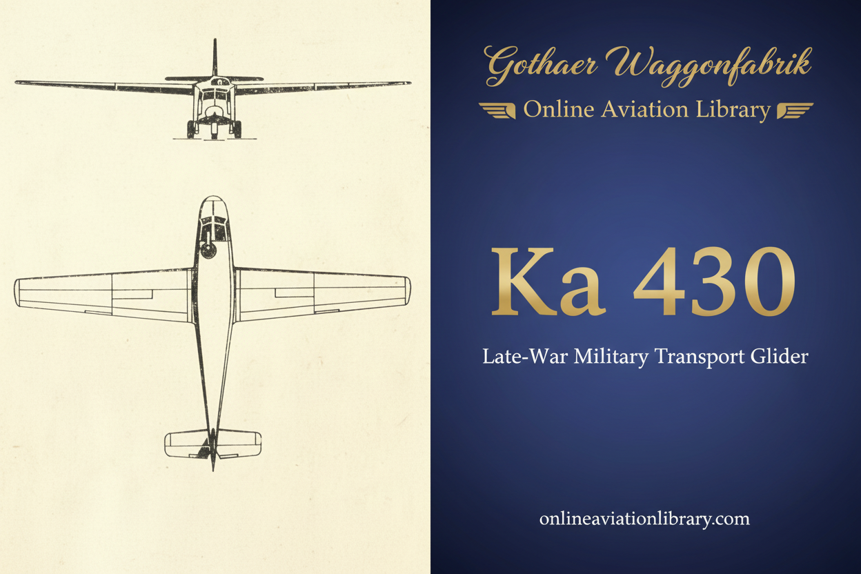 Gotha Ka 430 - Late-War Military Transport Glider