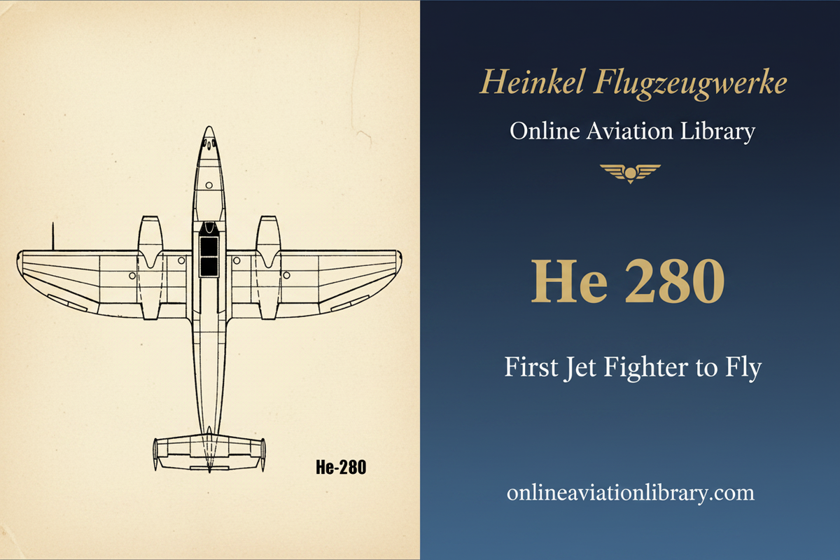 Heinkel He 280 — The First Jet Fighter to Fly
