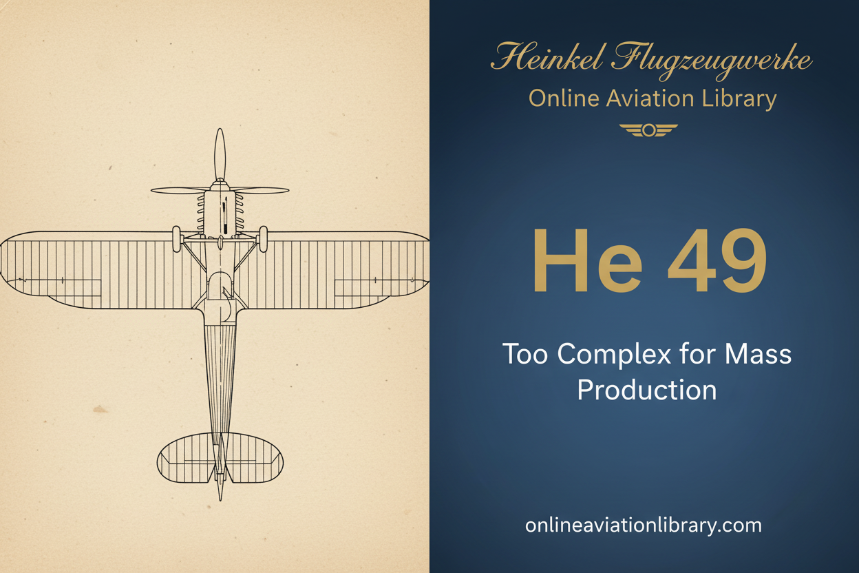 Heinkel He 49: Too Complex for Mass Production