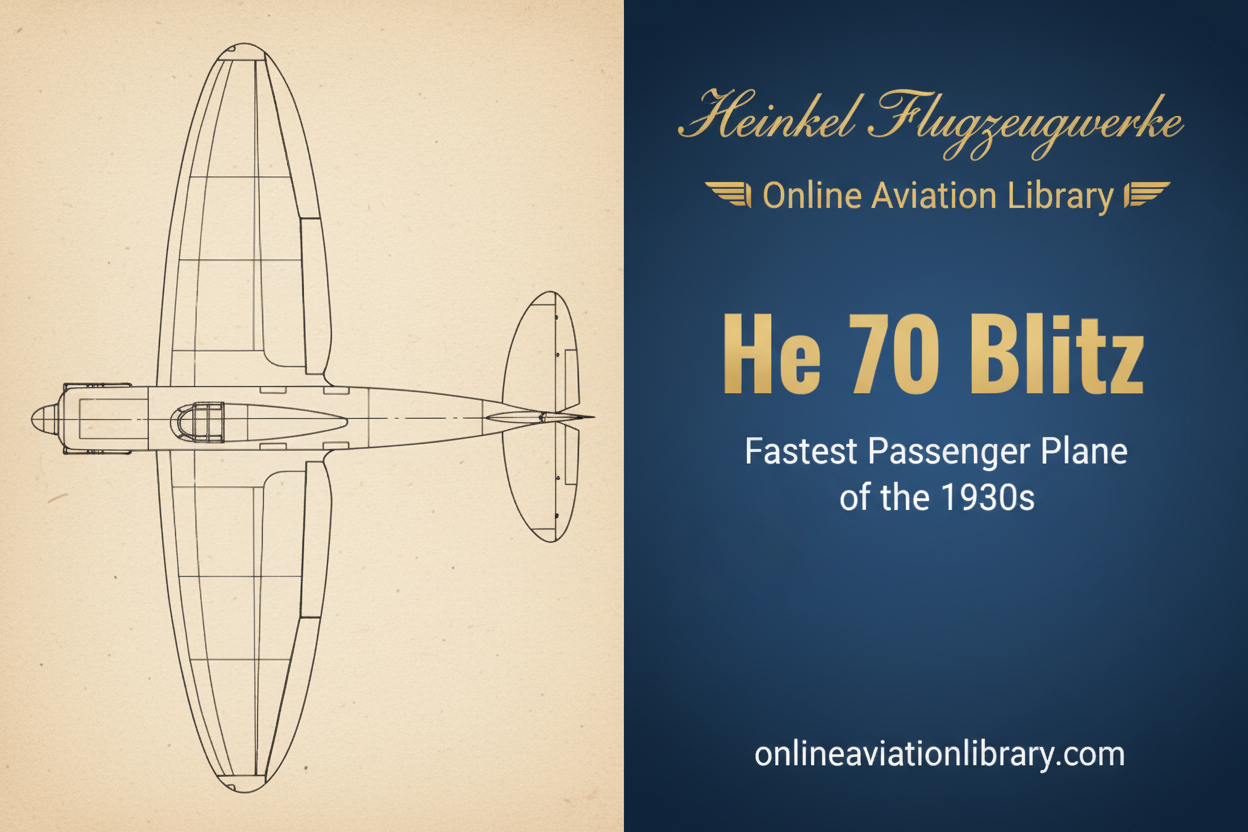 Heinkel He 70 "Blitz": The Fastest Passenger Plane of the 1930s