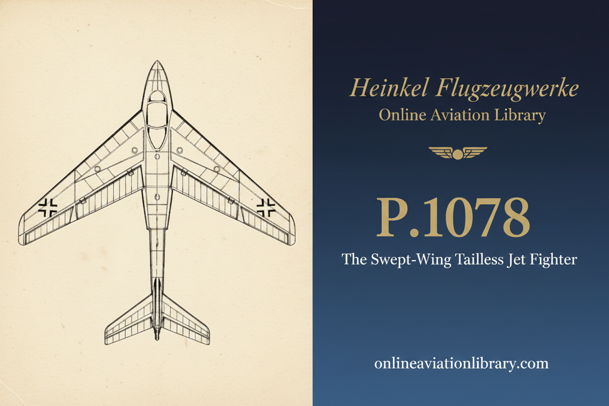 Heinkel P.1078 — The Swept-Wing Tailless Jet Fighter