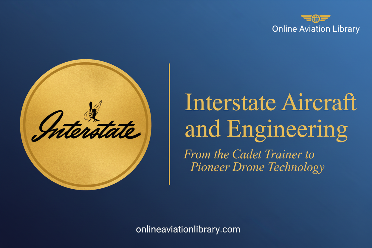 Interstate Aircraft and Engineering — From the Cadet Trainer to Pioneer Drone Technology