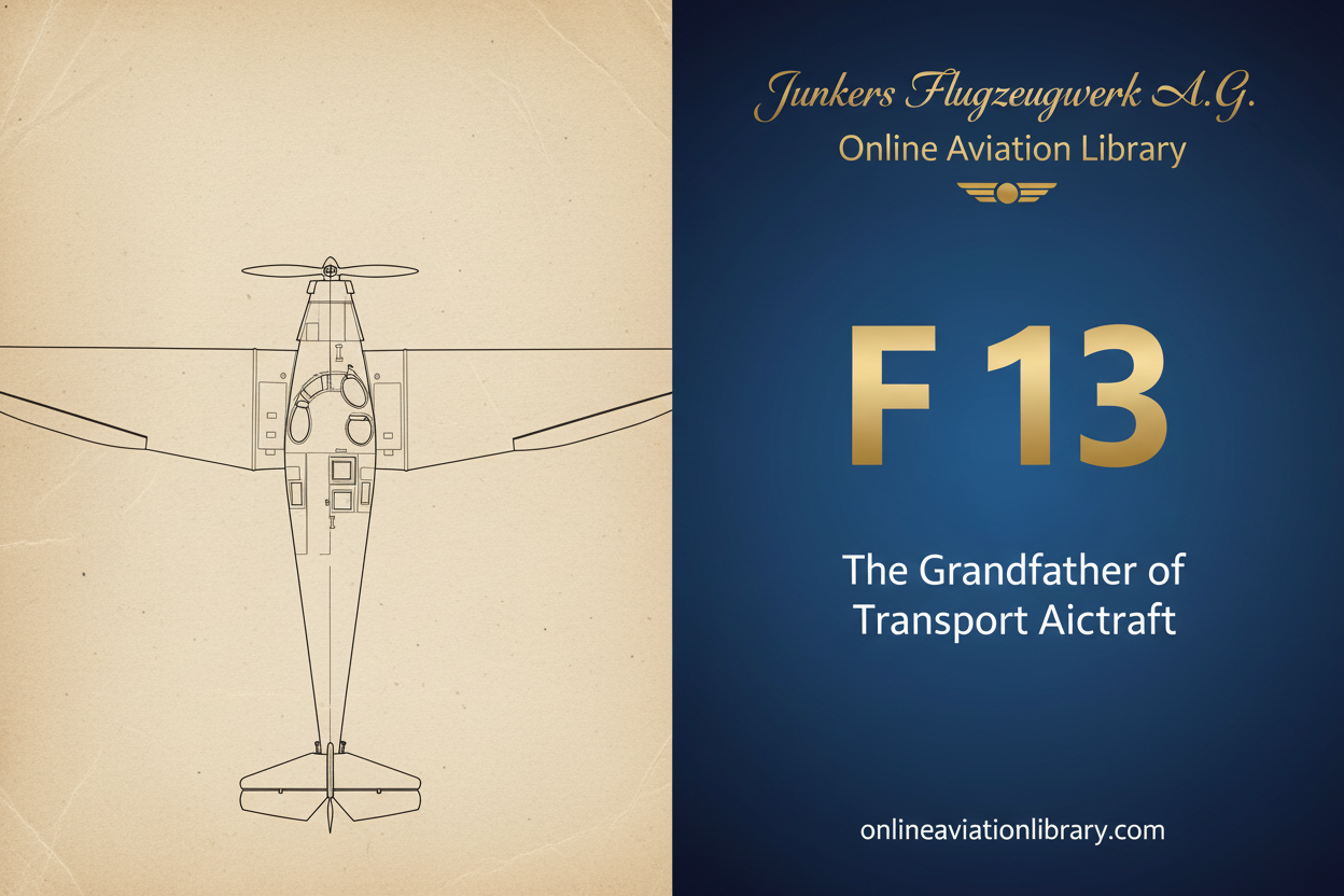 Junkers F 13: The Grandfather of Transport Aircraft