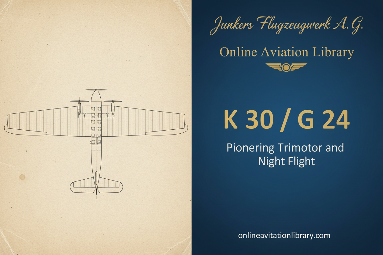 Junkers K 30 / G 24: The Trimotor That Pioneered Night Flight