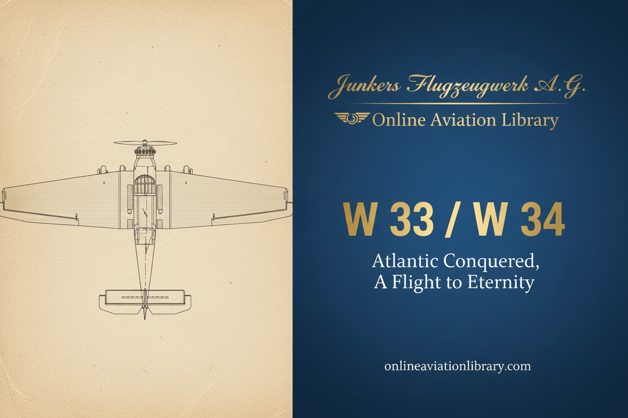 Junkers W 33 / W 34: Atlantic Conquered, A Flight to Eternity