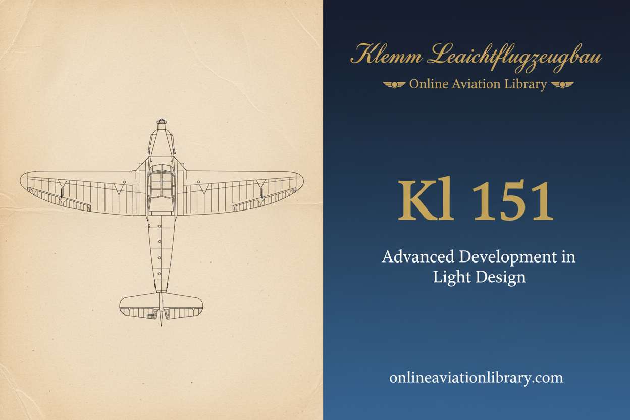 Klemm Kl 151: Advanced Development in Light Aircraft Design
