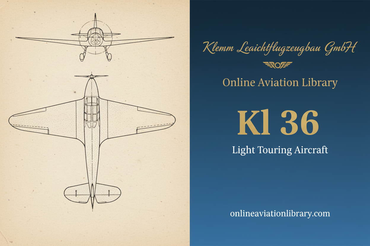 Klemm Kl 36: Elegance and Efficiency in Flight