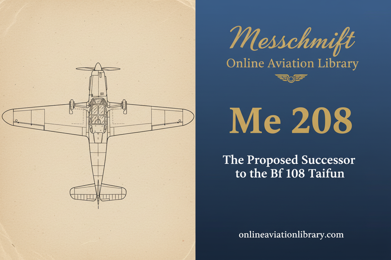 Messerschmitt Me 208: The Proposed Successor to the Bf 108 Taifun