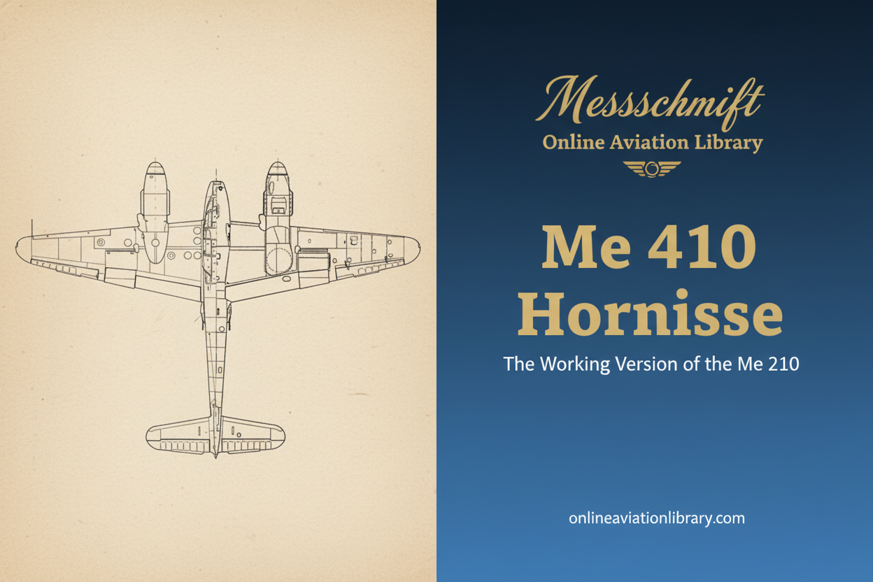 Messerschmitt Me 410 Hornisse: The Working Version of the Me 210