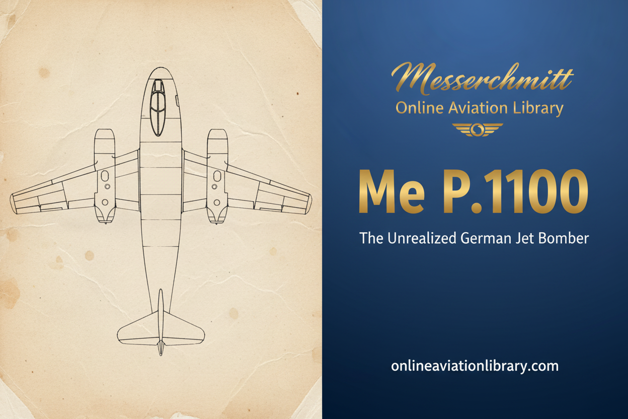 Messerschmitt Me P.1100: The Unrealized German Jet Bomber