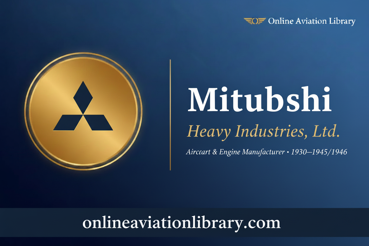 Mitsubishi Heavy Industries (MHI) — Aircraft & Engines 1930–1945/1946: The Technical Catalog