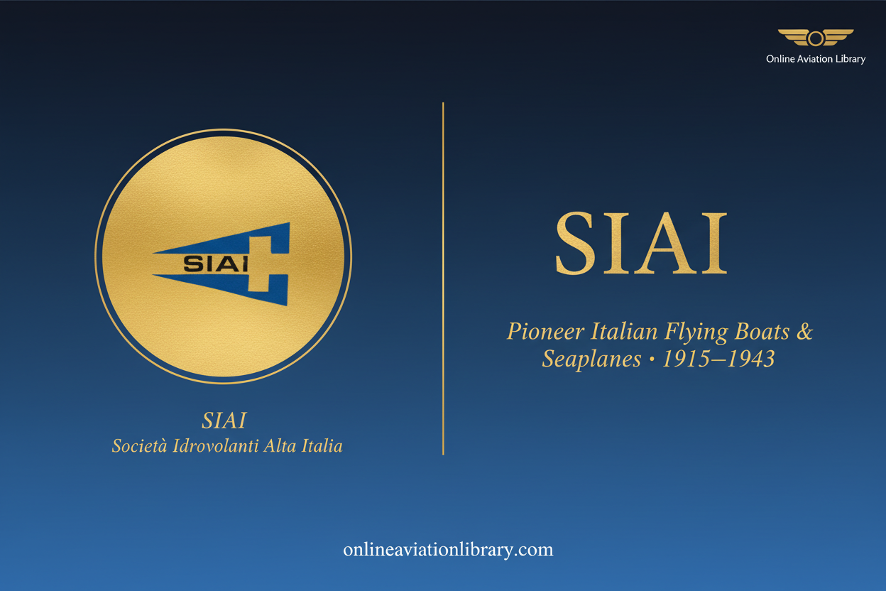 SIAI — Società Idrovolanti Alta Italia: Italy's Pioneer of Flying Boats & Seaplanes 1915–1943