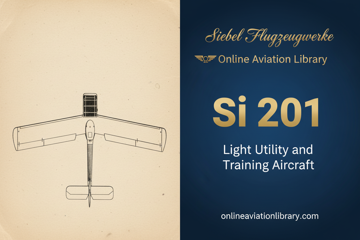 Siebel Si 201 - Light Utility and Training Aircraft