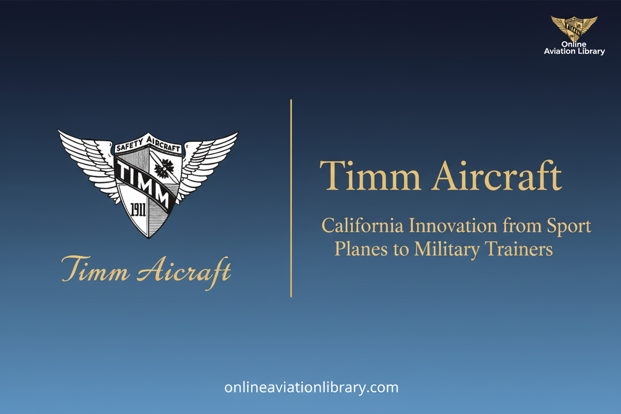 Timm Aircraft: California Innovation from Sport Planes to Military Trainers