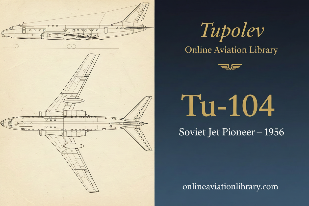 Tupolev Tu-104: History, Development, and Evolution of the Soviet Jet Pioneer