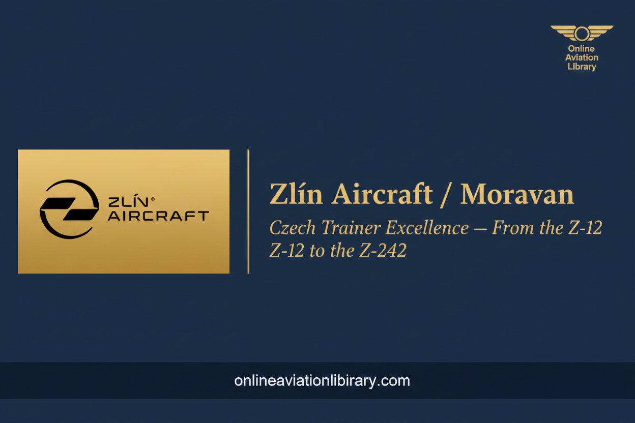 Zlín Aircraft / Moravan — A History of Czech Aviation Innovation