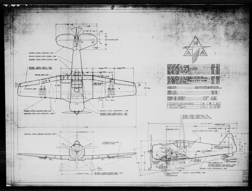 North American P-64 / NA-50A / NA-68 Airplane Aircraft Engineering Drawings Blueprints - Download