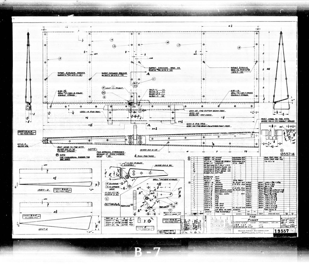 Grumman Goose JRF-4 / JRF-5 / JRF-6B Aircraft Engineering Blueprints - Digital Download